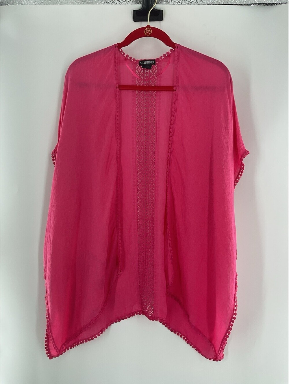 Steve Madden Women’s One Size Open Blouse Pink 129
